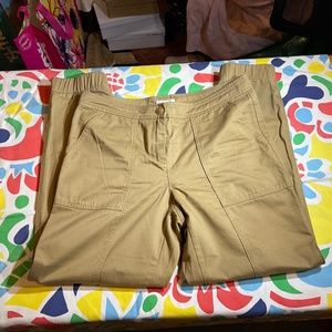 Garnet Hill, Khaki joggers, size 10, excellent condition!
